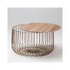 Enzo Cage Coffee Table - Oak or Marble (Colour: Oak)