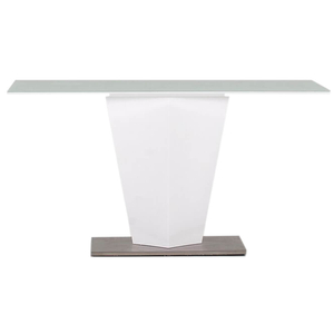 Essence Console Table White High Gloss & Glass