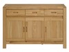 Ethan Oak 3 Door 3 Drawer Sideboard