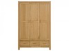 Ethan Oak 3 Door,  3 Drawer Wardrobe