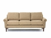 Etino Wheat Fabric 3 Seater Vintage Sofa with Studded Front