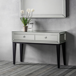 Eva Mirrored Console Table 2 Drawer