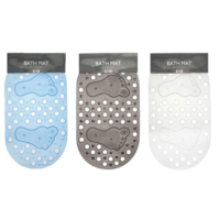 Feet Design Bath Mat - White