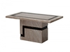 Felix Cream & Brown Marble Coffee Table