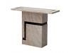 Felix Cream & Brown Marble Console Table
