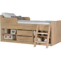Felix Low Sleeper Bed - Sonoma Oak Effect or White (Bed Colour: Oak)