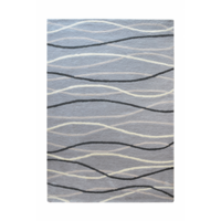 Filey Hand-Tufted Wool Rug (Rug Size: 120 x 170,  Colour: Grey)