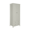 Florence 2 Door Soft Grey Wardrobe