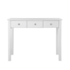 Florence 3 Drawer White Dressing Table