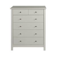 Florence 6 Drawer Soft Grey Chest