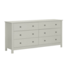 Florence 6 Drawer Soft Grey Wide Chest