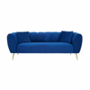Florine 3 Seat Midnight Velvet Sofa
