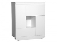 Floyd White High Gloss 2 Door 2 Flap Storage Unit
