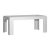 Floyd White High Gloss Extending Dining Table 6 - 8 Seater