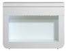 Floyd White High Gloss Open Console Unit with 1 Drawer