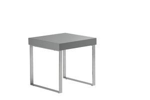 Franklyn High Gloss Lamp Table (Table Colour: Grey)