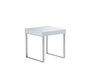 Franklyn High Gloss Lamp Table (Table Colour: White)