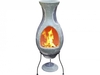 Gardeco Water Blue Green Clay Chimenea