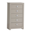 Genoa Grey High Gloss Tall Chest