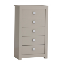 Genoa Grey High Gloss Tall Chest