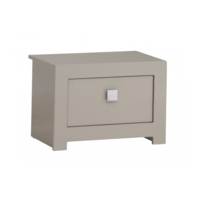 Genoa Mushroom Grey Gloss Nightstand