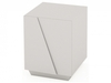 Glacier White Gloss Bedside Cabinet