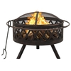 Gracrux Portable Rustic Style Fire Pit with Poker Steel