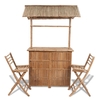 Gracrux Three Piece Bamboo Bistro Set