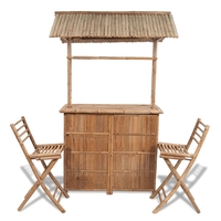 Gracrux Three Piece Bamboo Bistro Set