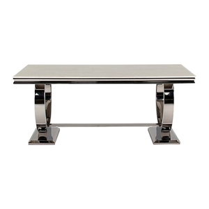 Grande Cream Marble Dining Table 4-6 Seater