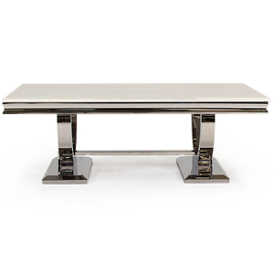 Grande Marble Coffee Table Cream