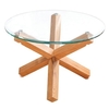 Grange Coffee Table Glass & Solid Oak