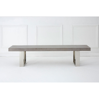 Grey Elm Wood Bench