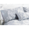 Grey Floral Pillow Cases - Set of 2