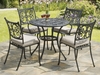 Guildford Black Cast Aluminium Round Dining Set