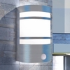 Haedi Outdoor Wall Light with Sensor Stainless Steel