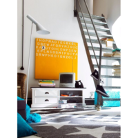 Halifax Contrast Black Top Media Unit
