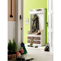 Halifax Entryway Coat Rack & Bench Unit
