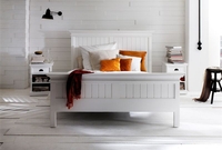 Halifax White Painted Bed Frame (Bed Size: King)