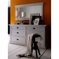 Halifax White Painted Landscape Mirror