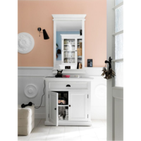 Halifax White Painted Portrait Mirror