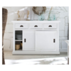 Halifax White Painted Sliding Door Sideboard