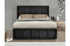 Hannover Ottoman Bed Frame Crushed Velvet (Various Colours Available) (Bed Colour: Black,  Bed Size: Small Double)