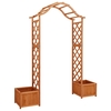 Hassaleh Solid Firwood Garden Pergola with Side Planters