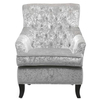 Jamestown Armchair Crushed Velvet Silver