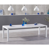 Jamie Extending White Gloss Rectangular Dining Table - 6 to 10 seat