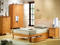 Joseph Wales Maple Slatted Bed with Drawers