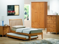 Joseph Wales Maple Slatted Bed with Guest Bed