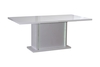 Karma White High Gloss Extending Dining Table 6 Seater