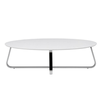 Kelley Oval White Coffee Table